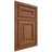 Shiloh Cabinetry Beaded Inset Kendall Red Oak Plain Cut Braun Door