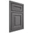 Shiloh Cabinetry Beaded Inset Kendall Red Oak Plain Cut Cadet Door