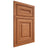 Shiloh Cabinetry Beaded Inset Kendall Red Oak Plain Cut Harvest Door
