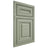 Shiloh Cabinetry Beaded Inset Kendall Red Oak Plain Cut Moss Door
