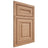 Shiloh Cabinetry Beaded Inset Kendall Red Oak Plain Cut Natural Door