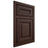 Shiloh Cabinetry Beaded Inset Kendall Walnut Plain Cut Bison Door
