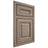 Shiloh Cabinetry Beaded Inset Kendall White Oak Plain Cut Almond Door