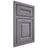 Shiloh Cabinetry Beaded Inset Kendall White Oak Plain Cut Cadet Door
