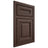 Shiloh Cabinetry Beaded Inset Kendall White Oak Plain Cut Dusk Door