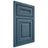Shiloh Cabinetry Beaded Inset Kendall White Oak Plain Cut Hudson Door