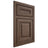 Shiloh Cabinetry Beaded Inset Kendall White Oak Plain Cut Mineral Door