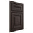 Shiloh Cabinetry Beaded Inset Kendall White Oak Plain Cut Morel Door