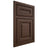 Shiloh Cabinetry Beaded Inset Kendall White Oak Quarter Sawn Braun Door