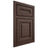Shiloh Cabinetry Beaded Inset Kendall White Oak Quarter Sawn Dusk Door