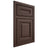 Shiloh Cabinetry Beaded Inset Kendall White Oak Rift Cut Dusk Door