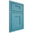 Shiloh Cabinetry Beaded Inset Lancaster Alder Plain Cut Aqua Door
