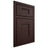 Shiloh Cabinetry Beaded Inset Lancaster Alder Plain Cut Bistre Door
