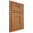 Shiloh Cabinetry Beaded Inset Lancaster Alder Plain Cut Caramel Door