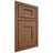 Shiloh Cabinetry Beaded Inset Lancaster Alder Plain Cut Walnut Door