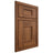 Shiloh Cabinetry Beaded Inset Lancaster Hickory Plain Cut Burnt Sugar Door