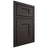 Shiloh Cabinetry Beaded Inset Lancaster Poplar Plain Cut Carbon Door