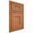 Shiloh Cabinetry Beaded Inset Lancaster Red Oak Plain Cut Harvest Door