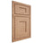 Shiloh Cabinetry Beaded Inset Lancaster Red Oak Plain Cut Natural Door
