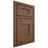 Shiloh Cabinetry Beaded Inset Lancaster Walnut Plain Cut Natural Door