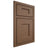 Shiloh Cabinetry Beaded Inset Lancaster White Oak Plain Cut Autumn Door