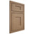 Shiloh Cabinetry Beaded Inset Lancaster White Oak Plain Cut Natural Door