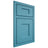 Shiloh Cabinetry Beaded Inset Lancaster White Oak Quarter Sawn Aqua Door