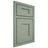 Shiloh Cabinetry Beaded Inset Lancaster White Oak Quarter Sawn Moss Door