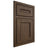 Shiloh Cabinetry Beaded Inset Landes Alder Plain Cut Caviar Door