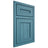 Shiloh Cabinetry Beaded Inset Landes Hickory Plain Cut Aqua Door