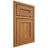 Shiloh Cabinetry Beaded Inset Landes Hickory Plain Cut Medium Door