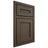 Shiloh Cabinetry Beaded Inset Landes Maple Plain Cut Perfect Brown Door