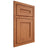 Shiloh Cabinetry Beaded Inset Landes Red Oak Plain Cut Harvest Door