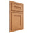 Shiloh Cabinetry Beaded Inset Landes Red Oak Plain Cut Medium Door