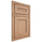 Shiloh Cabinetry Beaded Inset Landes Red Oak Plain Cut Natural Door