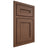 Shiloh Cabinetry Beaded Inset Landes Walnut Plain Cut Natural Door