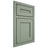 Shiloh Cabinetry Beaded Inset Landes White Oak Plain Cut Moss Door