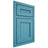 Shiloh Cabinetry Beaded Inset Landes White Oak Quarter Sawn Aqua Door