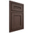 Shiloh Cabinetry Beaded Inset Landes White Oak Quarter Sawn Dusk Door