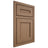 Shiloh Cabinetry Beaded Inset Landes White Oak Quarter Sawn Medium Door