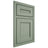 Shiloh Cabinetry Beaded Inset Landes White Oak Rift Cut Moss Door