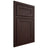 Shiloh Cabinetry Beaded Inset Malibu Alder Plain Cut Bistre Door