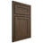 Shiloh Cabinetry Beaded Inset Malibu Alder Plain Cut Caviar Door