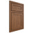 Shiloh Cabinetry Beaded Inset Malibu Alder Plain Cut Walnut Door