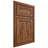 Shiloh Cabinetry Beaded Inset Malibu Hickory Plain Cut Burnt Sugar Door