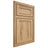 Shiloh Cabinetry Beaded Inset Malibu Hickory Plain Cut Natural Door