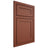 Shiloh Cabinetry Beaded Inset Malibu Maple Plain Cut Cayenne Door