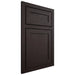 Shiloh Cabinetry Beaded Inset Malibu Maple Plain Cut Espresso Door