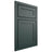Shiloh Cabinetry Beaded Inset Malibu Paintable Billiard Green Door