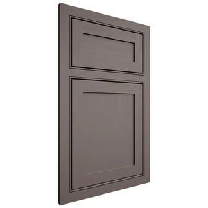 Shiloh Cabinetry Beaded Inset Malibu Poplar Plain Cut Heatherstone Door